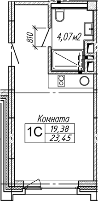 Продажа 1-комнатной студии в&nbsp;жилом комплексе «Гагарин Сити»