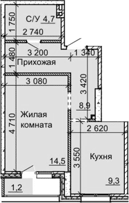 Продажа 1-комнатной в&nbsp;жилом комплексе «Столетов»