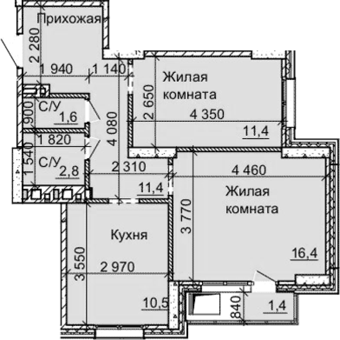 Продажа 2-комнатной в&nbsp;жилом комплексе «Столетов»