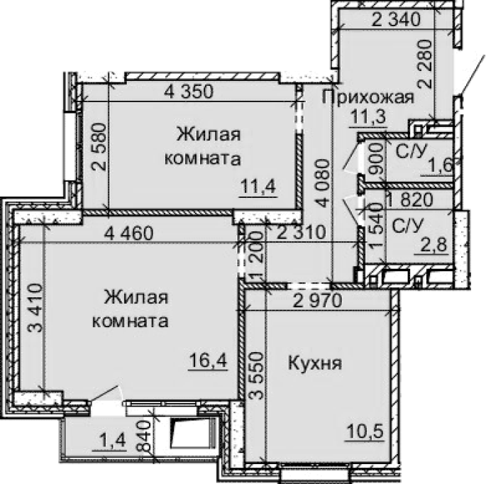 Продажа 2-комнатной в&nbsp;жилом комплексе «Столетов»