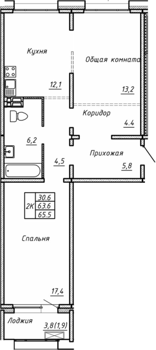 Продажа 2-комнатной в&nbsp;жилом комплексе «Гренландия»