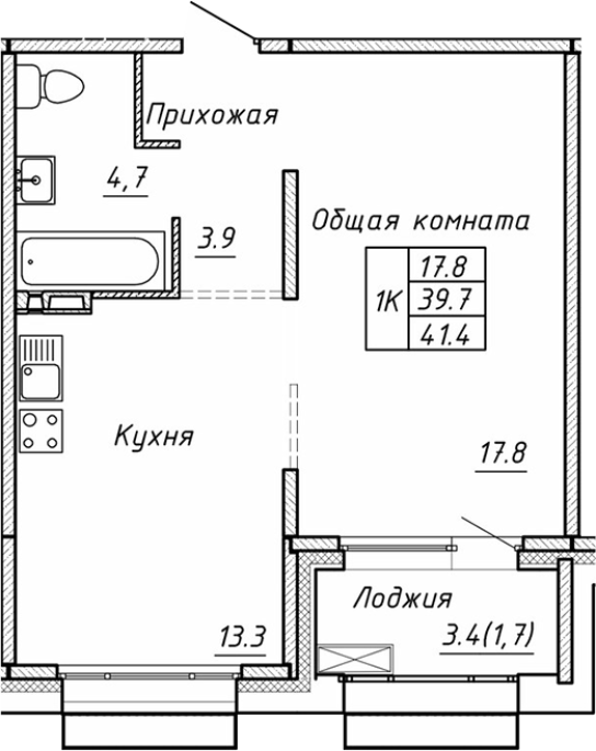 Продажа 1-комнатной в&nbsp;жилом комплексе «Гренландия»