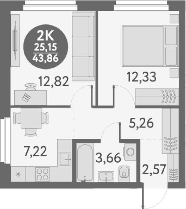 Продажа 2-комнатной в&nbsp;жилом комплексе «Первый на Титова»