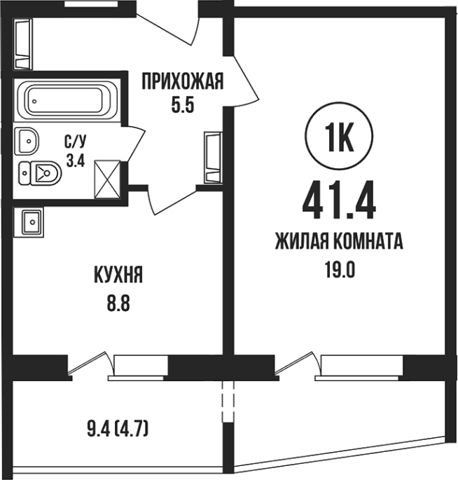 Продажа 1-комнатной в&nbsp;жилом комплексе «Династия»