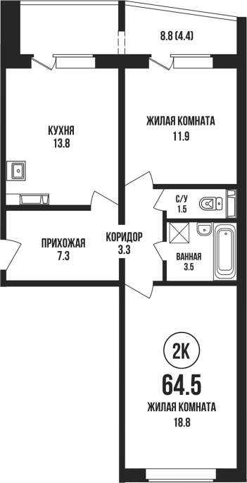 Продажа 2-комнатной в&nbsp;жилом комплексе «Династия»