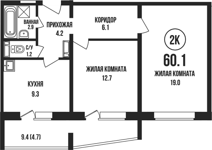 Продажа 2-комнатной в&nbsp;жилом комплексе «Династия»