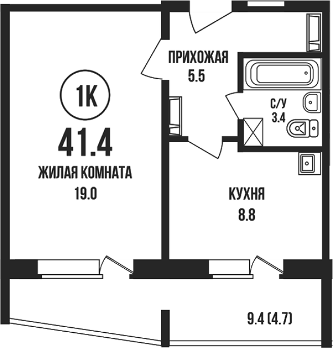 Продажа 1-комнатной в&nbsp;жилом комплексе «Династия»