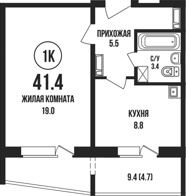 Продажа 1-комнатной в&nbsp;жилом комплексе «Династия»