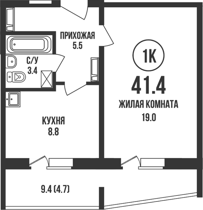 Продажа 1-комнатной в&nbsp;жилом комплексе «Династия»