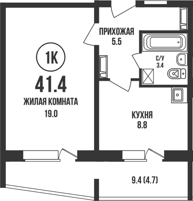 Продажа 1-комнатной в&nbsp;жилом комплексе «Династия»