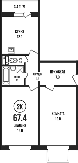 Продажа 2-комнатной в&nbsp;жилом комплексе «Династия»