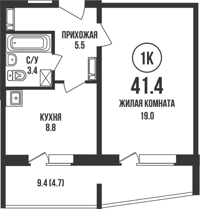 Продажа 1-комнатной в&nbsp;жилом комплексе «Династия»