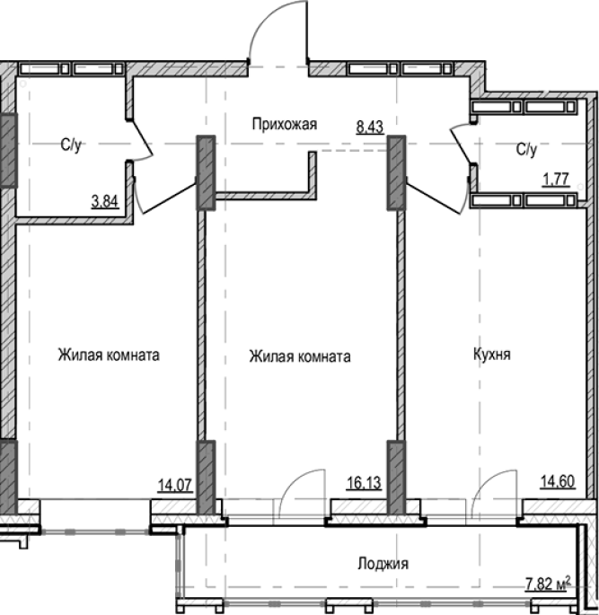 Продажа 2-комнатной в&nbsp;жилом комплексе «Чацкий»