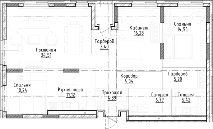 Продажа квартиры свободной планировки в&nbsp;жилом комплексе «Город-на-озере»