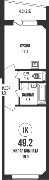 Продажа 1-комнатной в&nbsp;жилом комплексе «Династия»