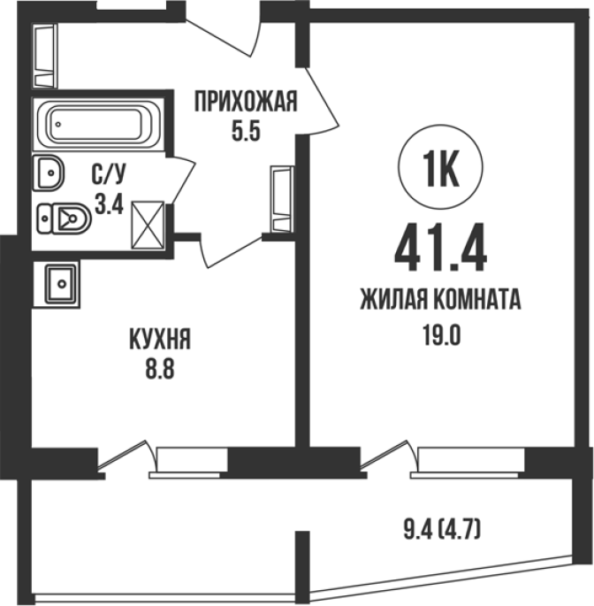 Продажа 1-комнатной в&nbsp;жилом комплексе «Династия»