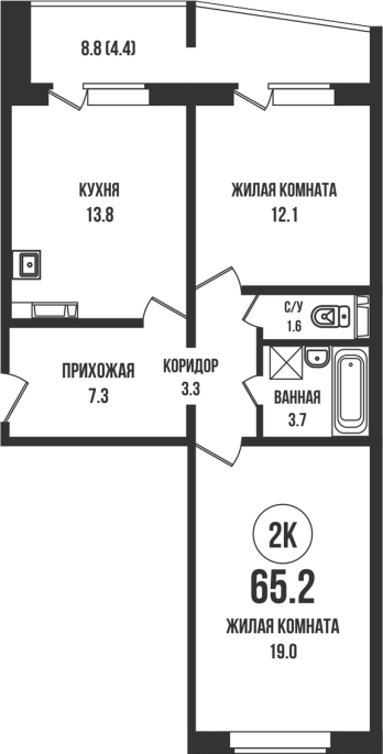 Продажа 2-комнатной в&nbsp;жилом комплексе «Династия»