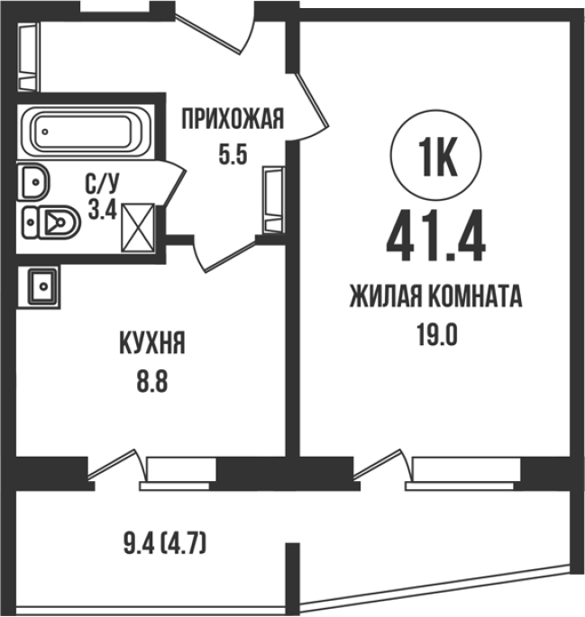 Продажа 1-комнатной в&nbsp;жилом комплексе «Династия»