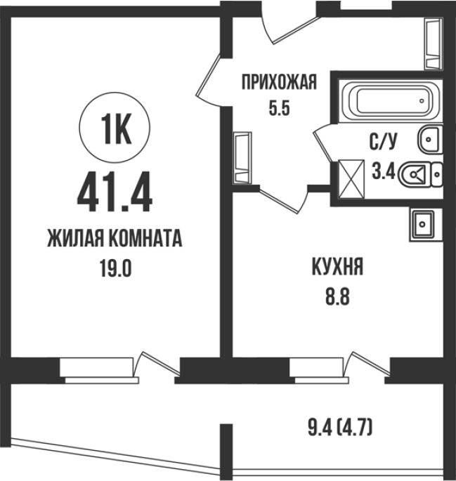 Продажа 1-комнатной в&nbsp;жилом комплексе «Династия»