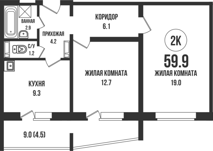 Продажа 2-комнатной в&nbsp;жилом комплексе «Династия»