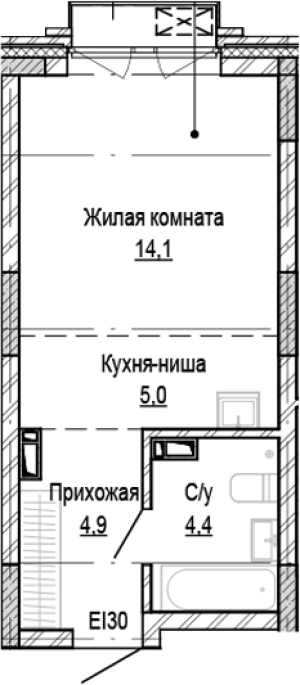 Продажа 1-комнатной студии в&nbsp;жилом комплексе «Кварталы Немировича»