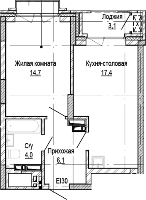 Продажа 1-комнатной в&nbsp;жилом комплексе «Кварталы Немировича»