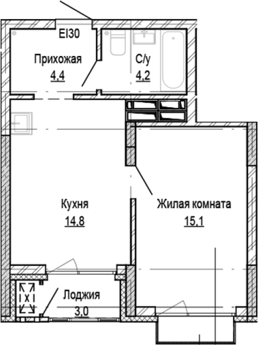 Продажа 1-комнатной в&nbsp;жилом комплексе «Кварталы Немировича»