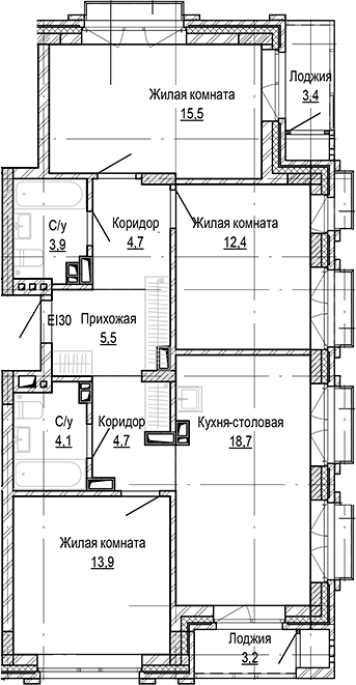 Продажа 3-комнатной в&nbsp;жилом комплексе «Кварталы Немировича»
