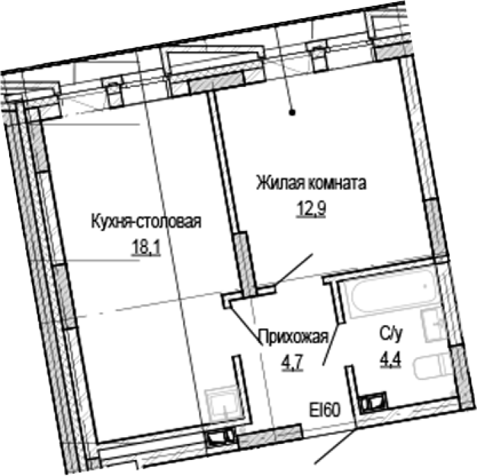 Продажа 1-комнатной в&nbsp;жилом комплексе «Кварталы Немировича»