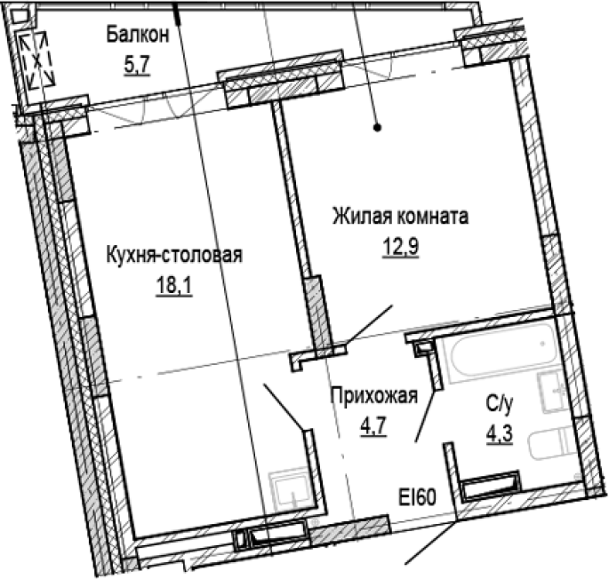 Продажа 1-комнатной в&nbsp;жилом комплексе «Кварталы Немировича»