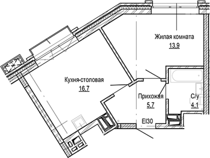Продажа 1-комнатной в&nbsp;жилом комплексе «Кварталы Немировича»