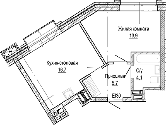 Продажа 1-комнатной в&nbsp;жилом комплексе «Кварталы Немировича»