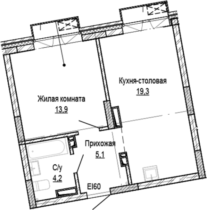Продажа 1-комнатной в&nbsp;жилом комплексе «Кварталы Немировича»