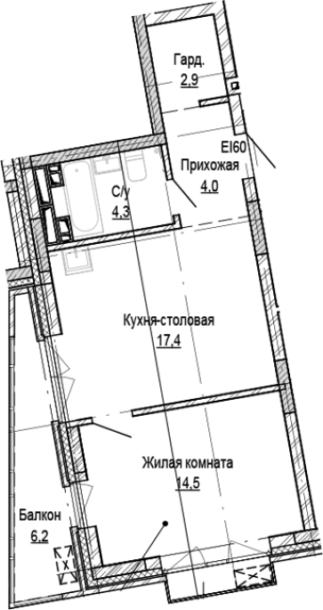 Продажа 1-комнатной в&nbsp;жилом комплексе «Кварталы Немировича»
