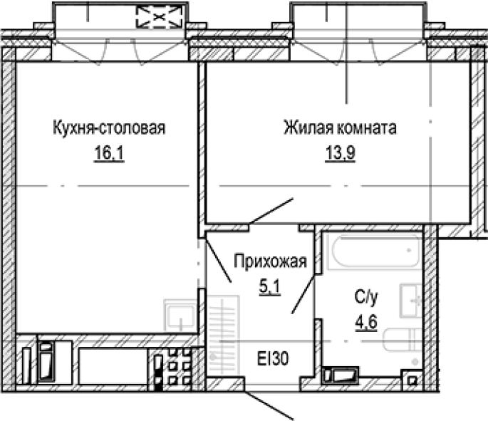 Продажа 1-комнатной в&nbsp;жилом комплексе «Кварталы Немировича»