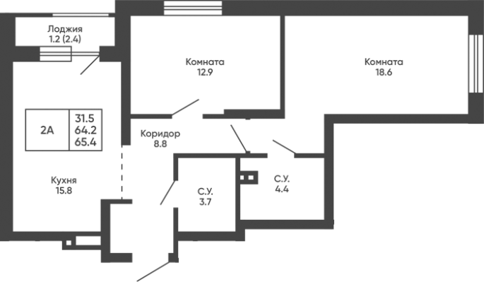 Продажа 2-комнатной в&nbsp;жилом комплексе «Башни Дзен»