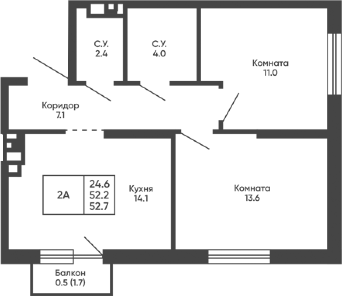 Продажа 2-комнатной в&nbsp;жилом комплексе «Башни Дзен»