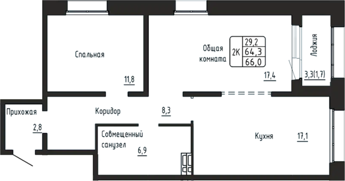 Продажа 2-комнатной в&nbsp;жилом комплексе «Гренландия»