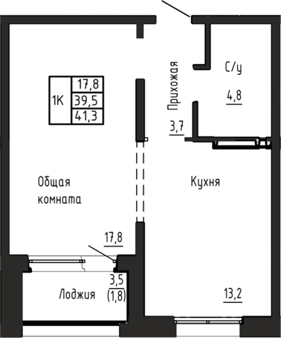 Продажа 1-комнатной в&nbsp;жилом комплексе «Акварельный 4.0»