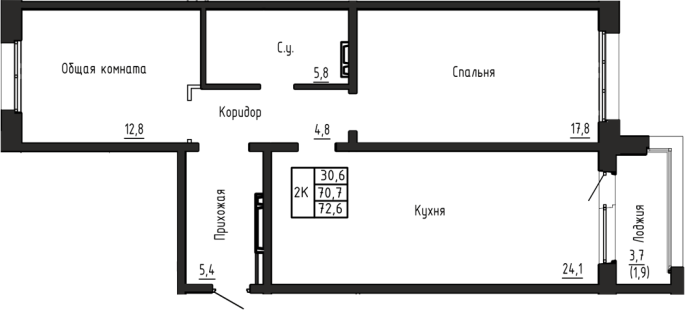 Продажа 2-комнатной в&nbsp;жилом комплексе «Акварельный 4.0»