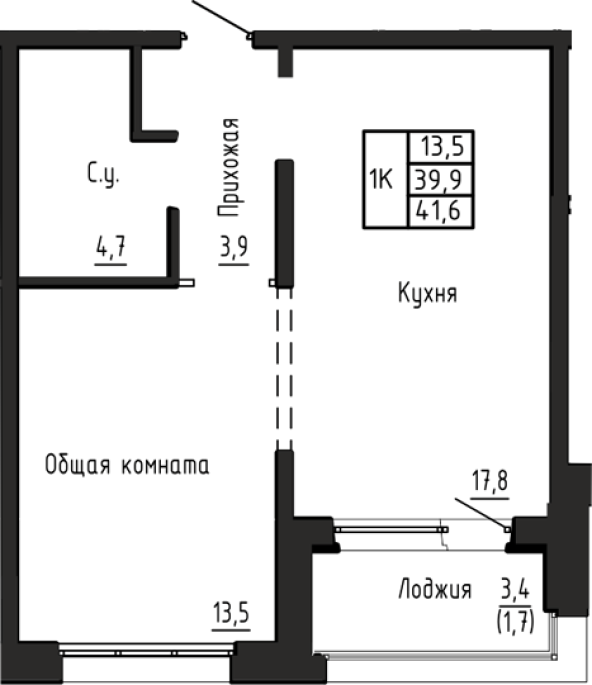 Продажа 1-комнатной в&nbsp;жилом комплексе «Акварельный 4.0»