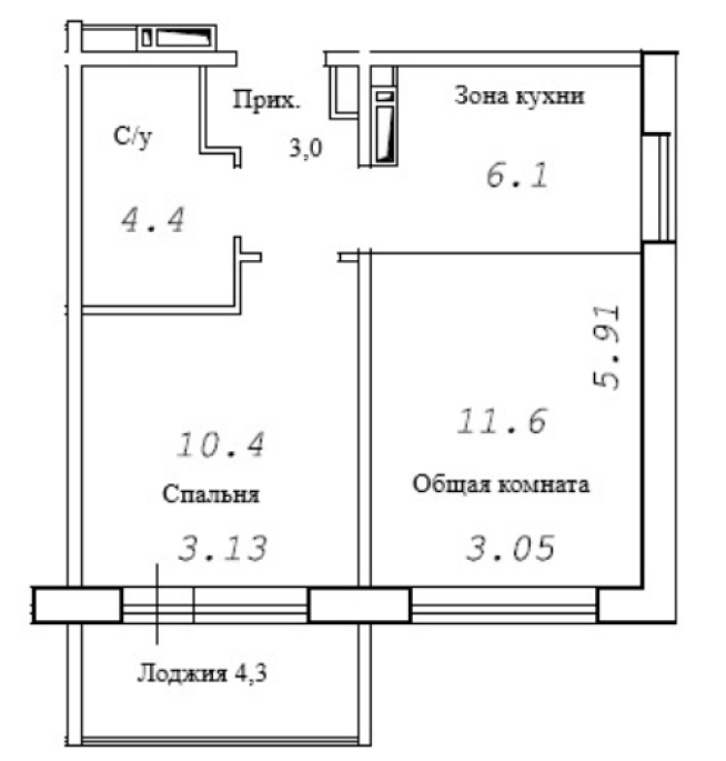 Продажа 2-комнатной студии в&nbsp;жилом комплексе «Фламинго»