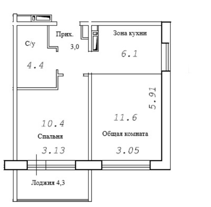 Продажа 2-комнатной студии в&nbsp;жилом комплексе «Фламинго»