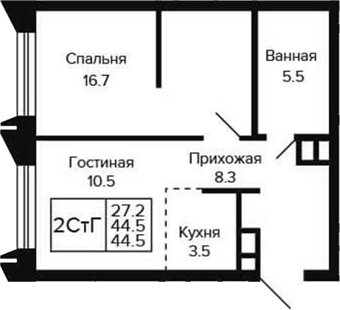 Продажа 2-комнатной студии в&nbsp;жилом комплексе «Цитатум»