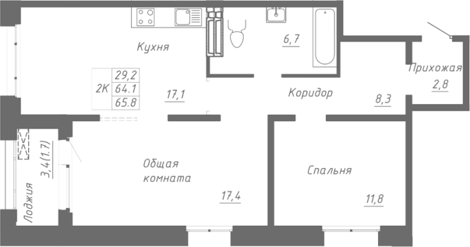 Продажа 2-комнатной в&nbsp;жилом комплексе «Гренландия»