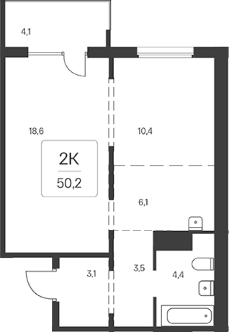 Продажа 1-комнатной в&nbsp;жилом комплексе «Квартал  на Игарской»