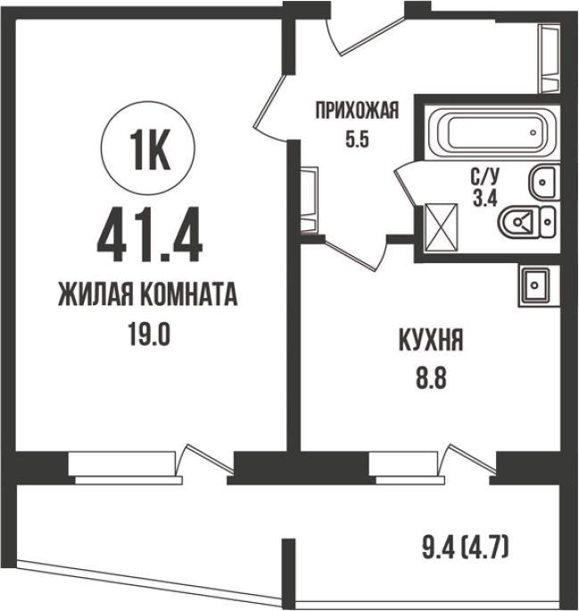 Продажа 1-комнатной в&nbsp;жилом комплексе «Династия»