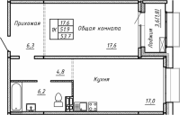 1-комнатная в жилом комлексе «Гренландия»