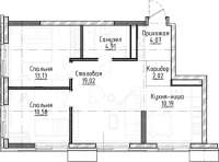 3-комнатная студия в жилом комлексе «Город-на-озере»