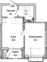 1-комнатная в жилом комлексе «Кварталы Немировича»